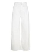 High-Rise Balloon Jeans Bottoms Jeans Wide White Mango