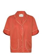 Ushi Tops Shirts Short-sleeved Orange Munthe