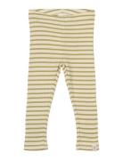 Legging Modal Striped Bottoms Leggings Khaki Green Petit Piao