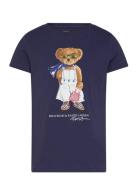 Polo Bear Cotton Jersey Tee Tops T-shirts Short-sleeved Navy Ralph Lau...