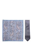 Tie & Pocket Square Solmio Kravatti Navy Amanda Christensen