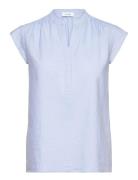 Lr-Naja Tops Blouses Sleeveless Blue Levete Room