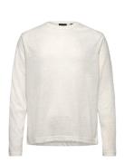 Slub Ls T-Shirt Tops T-shirts Long-sleeved White Daily Paper