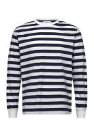 Adieu Long Sleeve Tops T-shirts Long-sleeved Navy Makia