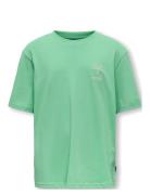 Osjsummerlife S/S Rlx Printed Tee Jrs Tops T-shirts Short-sleeved Gree...