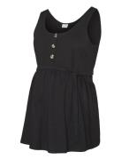 Mlevi Lia Sl Jrs Top 2F Noos Tops Blouses Sleeveless Black Mamalicious