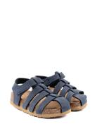 Sandal Suede Cork Shoes Summer Shoes Sandals Navy Mikk-line