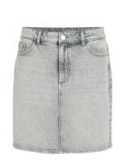 Vikaja Jaf Denim Skirt- Noos Lyhyt Hame Grey Vila