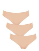 Seamless String 3-Pack Stringit Alusvaatteet Cream Missya