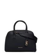 Md Zip Satchel Bags Top Handle Bags Black Michael Kors