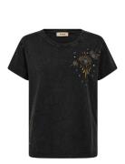 Mmmalka O-Ss Tee Tops T-shirts & Tops Short-sleeved Black MOS MOSH