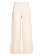 Lucida-M Bottoms Trousers Wide Leg Cream MbyM