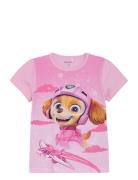 T-Shirt Ss Tops T-shirts Short-sleeved Pink Minymo