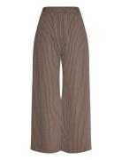 Low Loose Cotton Trousers Bottoms Trousers Wide Leg Brown Weekday