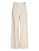 Meran Cream Trousers Bottoms Trousers Wide Leg Cream ALOHAS