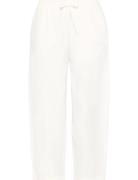 Ihlinno Pa Barrel Bottoms Trousers Straight Leg White ICHI