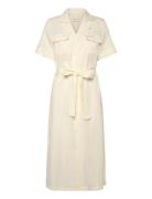 Reg Pocket Dress Polvipituinen Mekko Cream GANT
