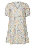 Yasleanna Ss Dress S. - Show Lyhyt Mekko White YAS
