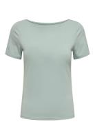 Onllive Love Life S/S Boatneck Top Jrs Tops T-shirts & Tops Short-slee...