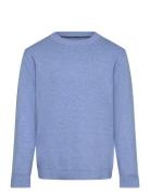Flecked Cotton-Blend Sweater Tops Knitwear Pullovers Blue Mango