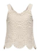 Kogyvonne S/L Top Jrs Tops Blouses Sleeveless Cream Kids Only
