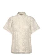 Beasw Shirt Tops Shirts Short-sleeved White Sofie Schnoor
