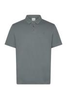 Ss Supima Chest Emb Polo Tops Polos Short-sleeved Green Calvin Klein