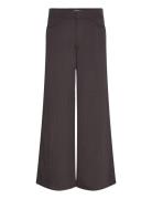 Loose Crinkle Trousers Bottoms Trousers Wide Leg Black Weekday