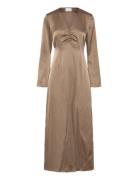 Kamey Dress Maksimekko Juhlamekko Brown Noella