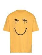 Tn Y Os O_S Tee Tops T-shirts Short-sleeved Yellow The New