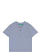 T-Shirt Tops T-shirts Short-sleeved Blue United Colors Of Benetton