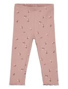 Tnsbodelia Rib Leggings Bottoms Leggings Pink The New