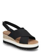 Diana Crossover Korolliset Sandaalit Espadrillot Black TOMS