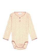 Tnsbodette L_S Pointelle Body Bodies Long-sleeved Pink The New
