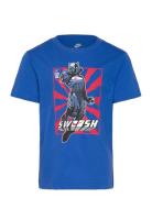 Te-S/S Tee Tops T-shirts Short-sleeved Blue Nike