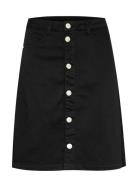 Cralma Skirt Lyhyt Hame Black Cream