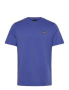 Plain T-Shirt Tops T-shirts Short-sleeved Blue Lyle & Scott