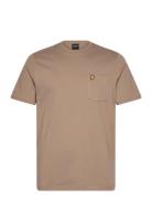 Pocket T-Shirt Tops T-shirts Short-sleeved Brown Lyle & Scott