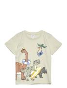 Top Ss Dinos Summer Front Tops T-shirts Short-sleeved Khaki Green Lind...