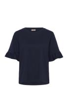 T-Shirt Tops T-shirts & Tops Short-sleeved Navy FREE/QUENT