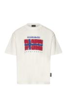 K S-Sella Ss Tops T-shirts Short-sleeved White Napapijri