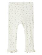 Nbfgago Kny Slim Legging Lil Bottoms Leggings White Lil'Atelier