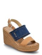 Jess Double Denim Kiilakorkokengät Blue Replay