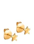 Star Energy Studs Accessories Jewellery Earrings Studs Gold Enamel Cop...