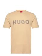 Dulivio Designers T-shirts Short-sleeved Beige HUGO