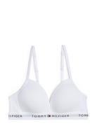 Triangle Bra Fixed Foam Night & Underwear Underwear Tops White Tommy H...