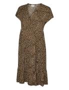 Mlnaia Pilar Tess Ss Jrs Abk Dress 2F Polvipituinen Mekko Beige Mamali...