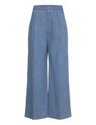 Trousers Bottoms Trousers Wide Leg Blue United Colors Of Benetton