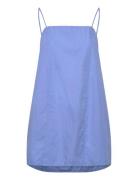 Tie-Back Twill Mini Dress Lyhyt Mekko Blue Monki