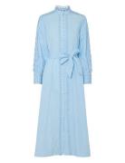 Yasyamina Ls Long Shirt Dress S. Maksimekko Juhlamekko Blue YAS